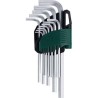 LLAVE BRISTOL JGO 1/16" A 3/8" TIPO BOLA 9 PZS
