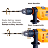 TALADRO PERCUTOR 1/2" 550 WATTS CON KIT DE ACCESORIOS