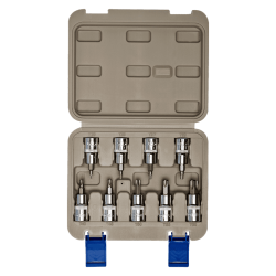 JGO COPAS  TORX  CTE 1/2" CAP.  T20 A T60 CON 9 PIEZAS