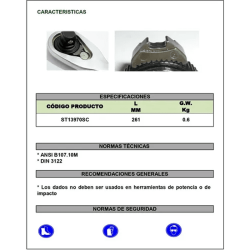 RATCHET CTE 1/2" X 10" LARGO