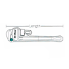 LLAVE PARA TUBO INDUSTRIAL 36"