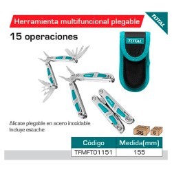NAVAJA MULTIHERRAMIENTA 15 FUN CON ESTUCHE