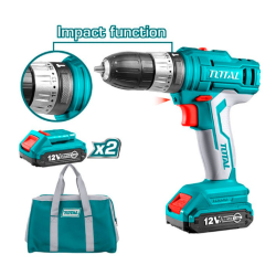 TALADRO INALAM ROTACION 2 PILA CARGADOR + MOCHILA 12 VOLT