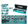 LLAVE COPA JGO 15 PZ CTE 3/4" 30 A 60 MM