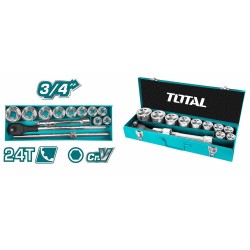 LLAVE COPA JGO 15 PZ CTE 3/4" 30 A 60 MM