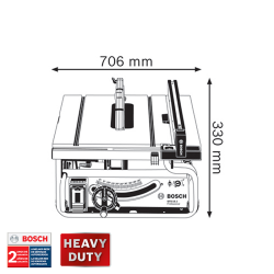 SIERRA DE BANCO 10" 1800W 3700 RPM