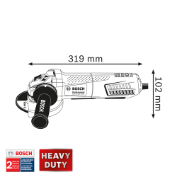 PULIDORA MINI 4 1/2  2800/11000 RPM REF. GWS15/125 CIE