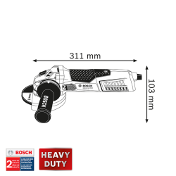 PULIDORA MINI 4 1/2  2200/7500 RPM REF. GWS15/125 INOX