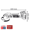 PULIDORA MINI RECARGABLE 4.1/2  18V REF. GWS 18V LI
