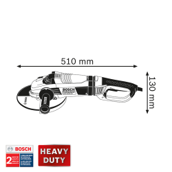 PULIDORA 11 T.SUPERPESADO 6500 RPM 2500 W.18A6 REF:GWS 26-230