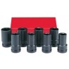 FORCE 8081DS JUEGO 8 CUBOS DE IMPACTO LARGOS CTE 1" DE 15/16" A 1.5/8"