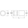 LLAVE COPA CORTA 091 CTE 1/4  X  5/16