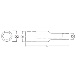 LLAVE COPA LARGA 005 CTE 1/4  X  8MM