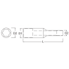 LLAVE COPA LARGA 006 CTE 1/4  X  9MM