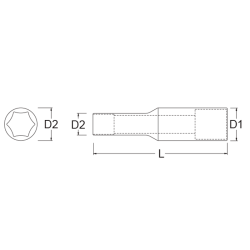 LLAVE COPA LARGA 027 CTE 3/8  X 15MM
