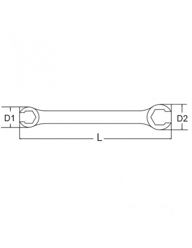 LLAVE PARA RACORES HEXAGONAL 8X10