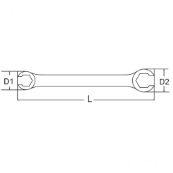 LLAVE PARA RACORES HEXAGONAL 13 X 14