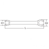 LLAVE PARA RACORES HEXAGONAL 13 X 14