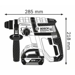 TALADRO ROTOMARTILLO RECARGABLE 18 VOLT REF. GBH 18V-EC