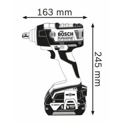 LLAVE DE IMPACTO RECARGABLE 18VOL REF. GDS V-EC 250