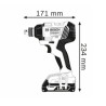 LLAVE DE IMPACTO RECARGABLE 18VOL REF. GDX 180-LI