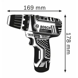 TALADRO RECARGABLE TORQUE REGULABLE REF. GSR 12-2-LI