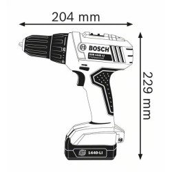 TALADRO RECARGABLE TORQUE REGULABLE GSR 1440-LI