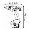 TALADRO RECARGABLE TORQUE REGULABLE GSR 12 VOLT
