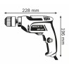 TALADRO DE ROTACION T/PESADO 3/8  0/4000 RPM REF: GBM 6RE