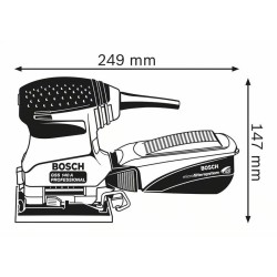 LIJADORA DE PALMA PROFESIONAL 1/4" SIN FILTRO GSS 140 220W
