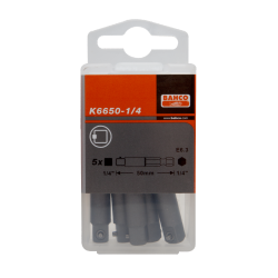 ADAPTADOR PARA TALADRO PORTACOPAS DE 3/8 A 1/4 CAJA X 5 PZS