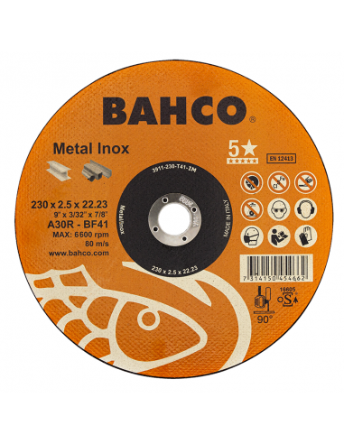DISCO CORTE METAL INOX 7" X 2.0 MM