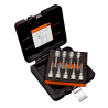 JGO DE COPAS DE 1/2 C/PUNTA TORX DE SEGURIDAD DE TR25 A TR60 9 PZS