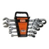 JGO DE LLAVES COMBINADAS TIPO RATCHET ARTICULADAS DE8 A 19MM 5 PZAS