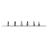 JGO DE SOLO COPAS DE 1/4 TORX HEMBRA DE E4 A E10 EN RIEL
