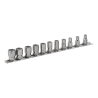 JGO DE SOLO COPAS POLIGONAL DE 1/4 DE 5 A 14MM EN RIEL 11 PZS
