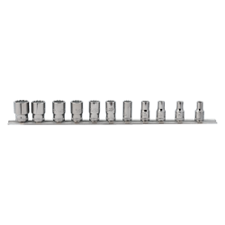 JGO DE SOLO COPAS POLIGONAL DE 1/4 DE 5 A 14MM EN RIEL 11 PZS