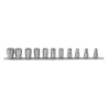 JGO DE SOLO COPAS POLIGONAL DE 1/4 DE 5 A 14MM EN RIEL 11 PZS