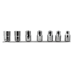 JGO DE SOLO COPAS TORX HEMBRA DE 1/2 E10-E24 EN RIEL 7 PZS