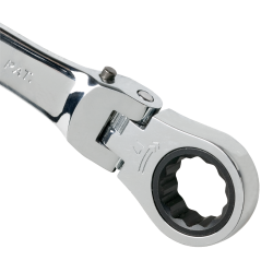 LLAVE COMBINADA TIPO RATCHET ARTICULADA DE 17