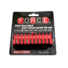 FORCE 21013 JUEGO 10 CUBOS TORX ESP.1/4  CON GUÍA TS08 / TS5