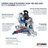 ACOLILLADORA CON DESPLAZAMIENTO 10" RECARGABLE 18 V