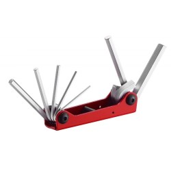 FORCE 5072FS 7 LLAVES ALLEN PLEGABLES EN SOPORTE DE METAL 3/