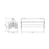 CAJA PARA HERRAMIENTA METALICA PLEGABLE 52X20X30CM