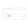 LLAVE EXPANSIVA AISLADA A 1000V DE 8" REF. 44310008