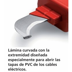 NAVAJA CUCHILLO CURVA AISLADA A 1000V REF. 44346007