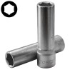 FORCE 5457716 CUBO CROMADO LARGO 77MM 6 PUNTOS ESPIGA 1/2  1