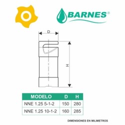 BOMBA AGUAS LIMPIAS 1 HP 1.1/4" 110V REF.E0740