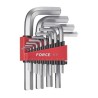 FORCE 5137S 13 LLAVES ALLEN MM CON APRAZADERA 1/16  /
