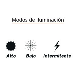 LINTERNA RECARGABLE LED 120 LUMENS TIPO MINERO REF 16716